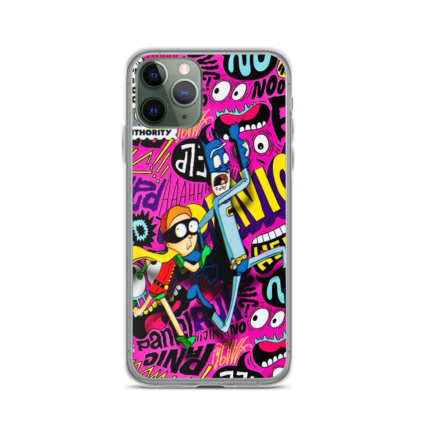 Designer Rick and Morty iPhone® Clear Case | Available for most iPhone® models | Wireless Charging Compatible