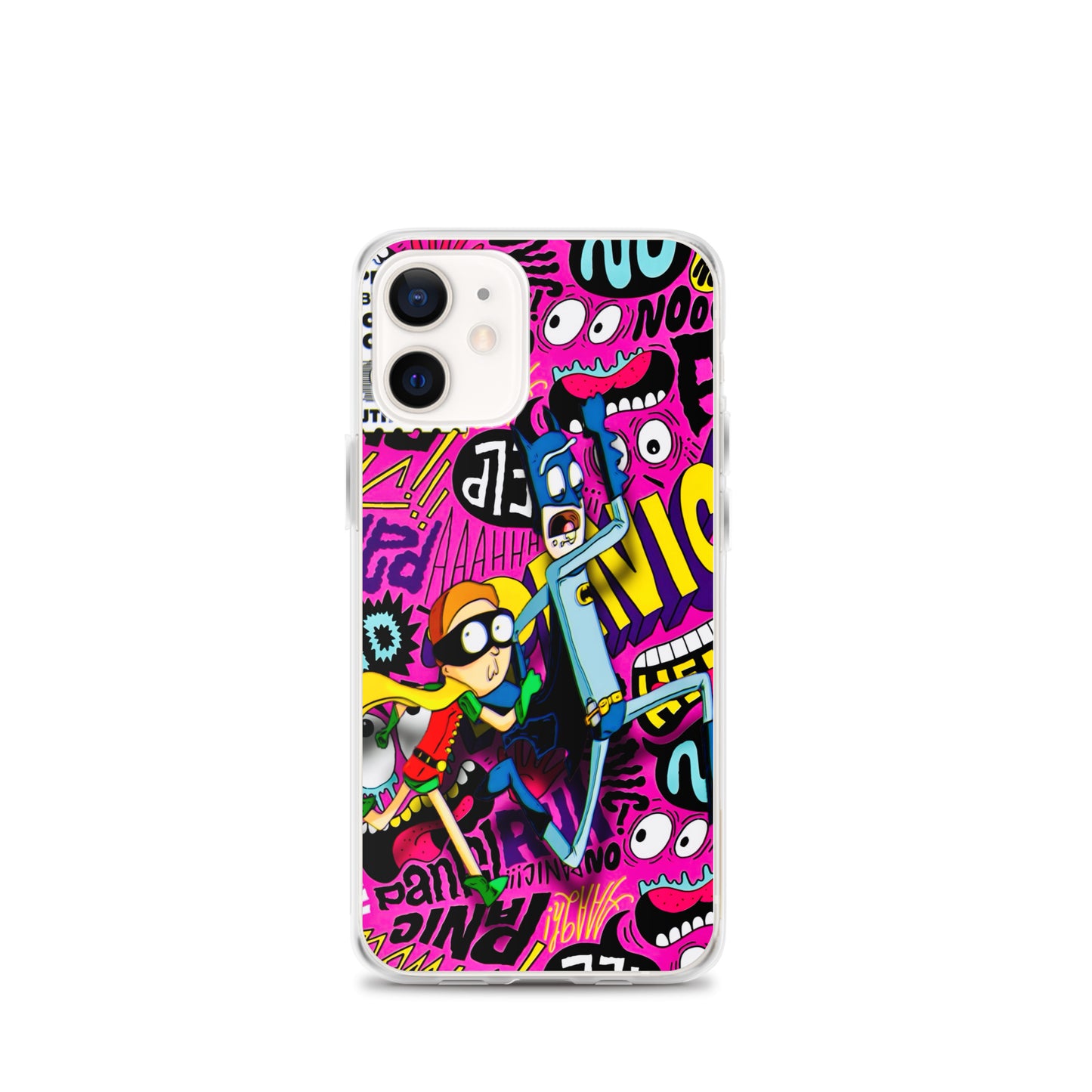 Designer Rick and Morty iPhone® Clear Case | Available for most iPhone® models | Wireless Charging Compatible