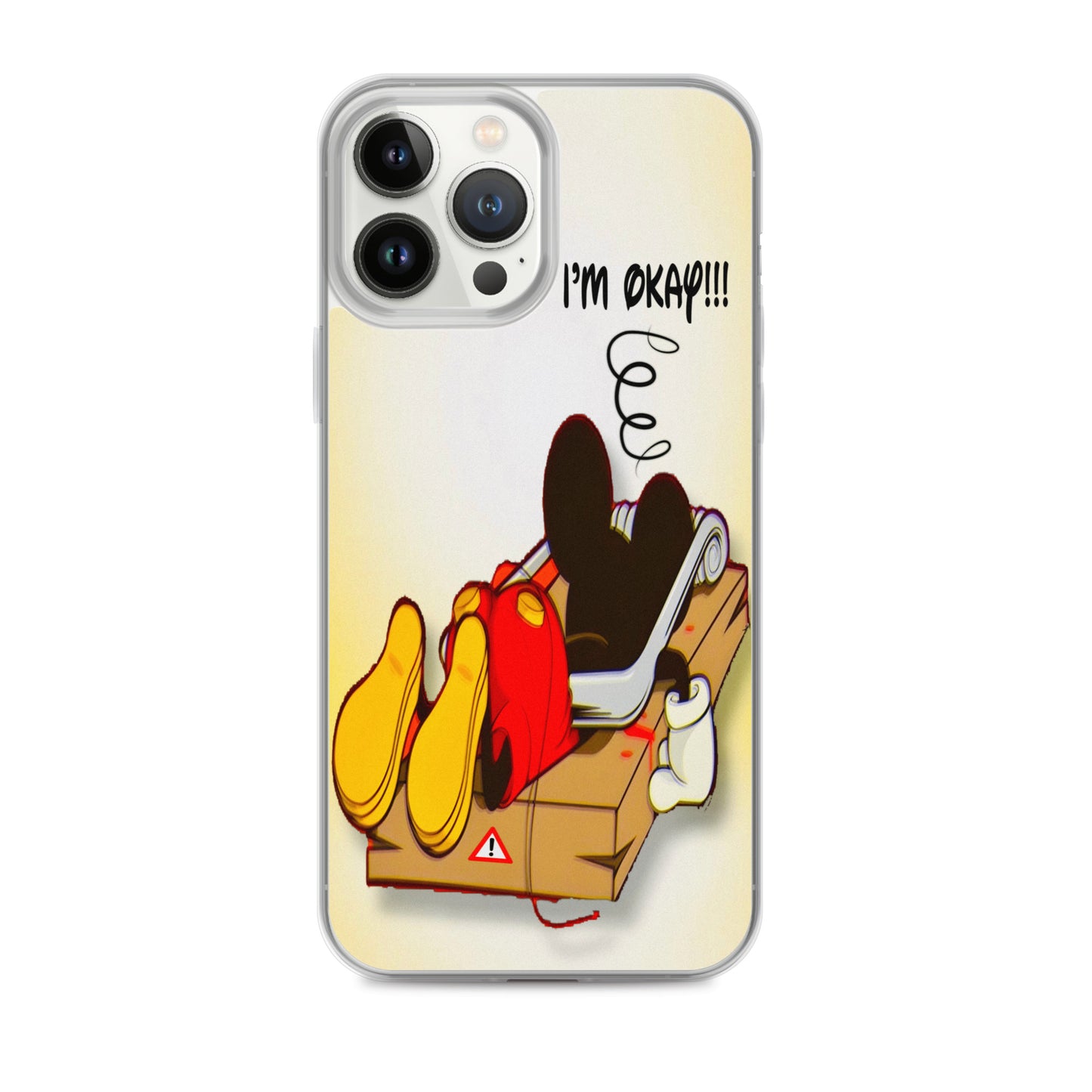 Designer Mickey-Mouse iPhone® Clear Case | Available for most iPhone® models | Wireless Charging Compatible