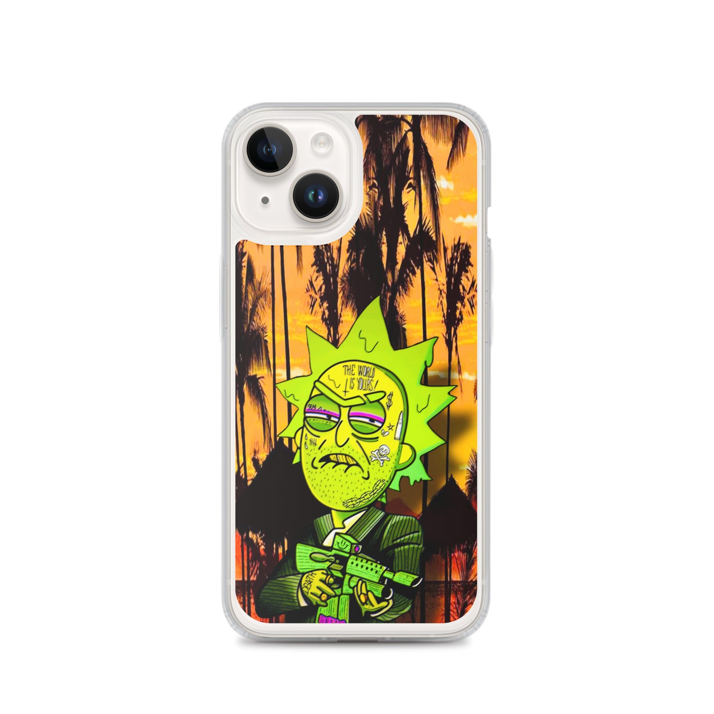 Designer Rick and Morty iPhone® Clear Case | Available for most iPhone® models | Wireless Charging Compatible