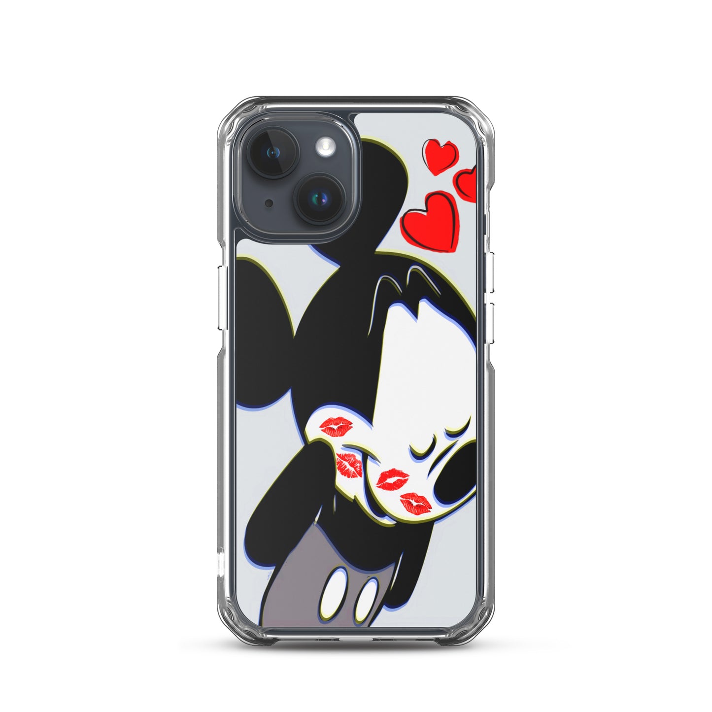 Designer Mickey-Mouse iPhone® Clear Case | Available for most iPhone® models | Wireless Charging Compatible