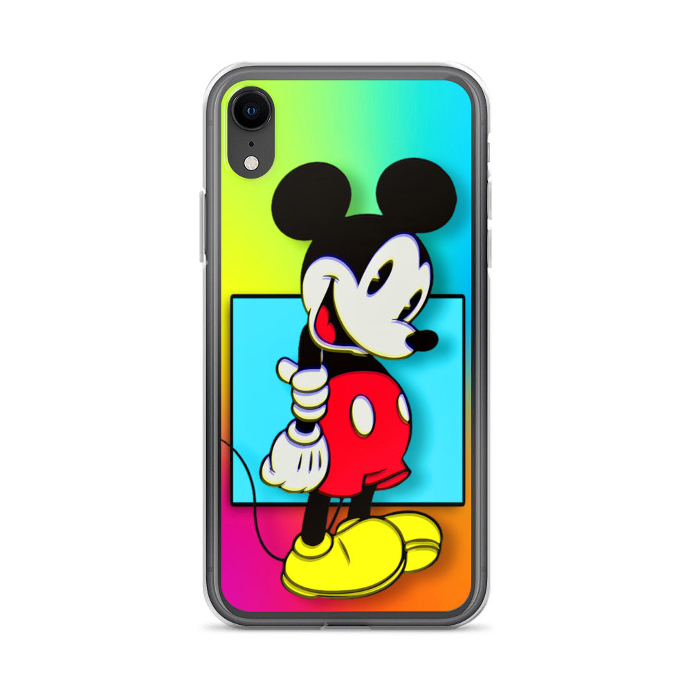 Designer Mickey-Mouse iPhone® Clear Case | Available for most iPhone® models | Wireless Charging Compatible