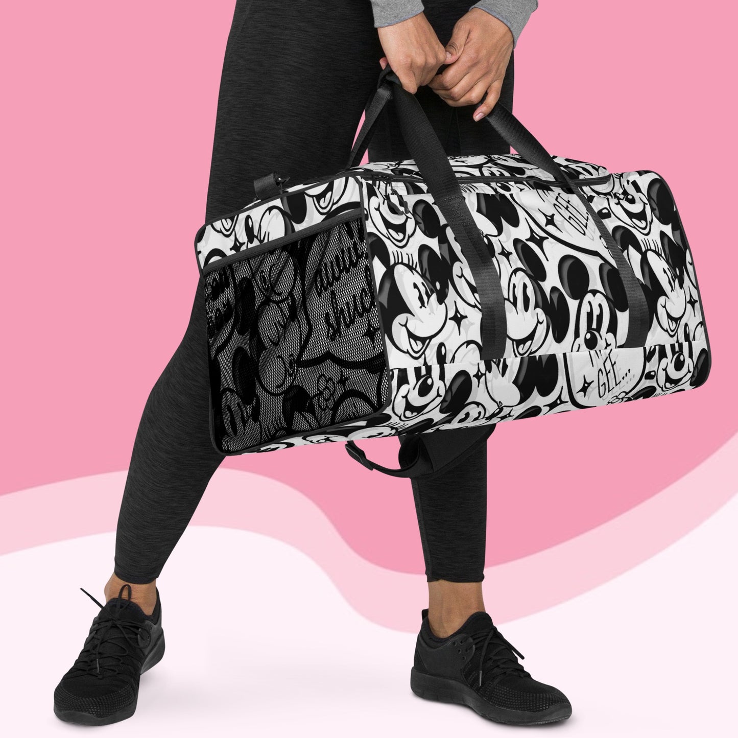 Designer Mickey-Mouse and Minnie-Mouse Duffle Bag | Limited Edition Design