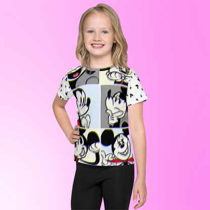 Designer Mickey-Mouse Kid's Crew Neck T-Shirt