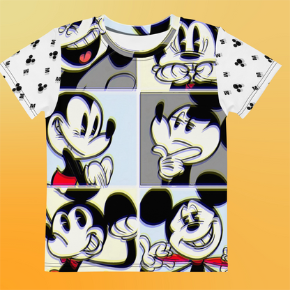 Designer Mickey-Mouse Kid's Crew Neck T-Shirt