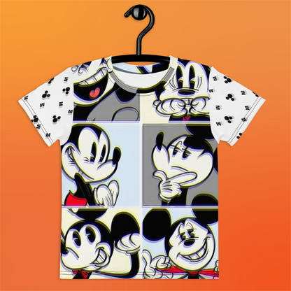 Designer Mickey-Mouse Kid's Crew Neck T-Shirt