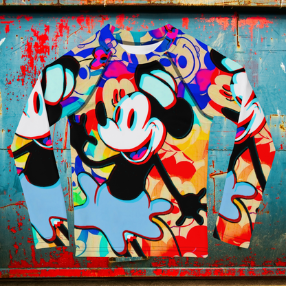 Minnie-Mouse Children's Athletic Shirt | 3D Glitch Effect