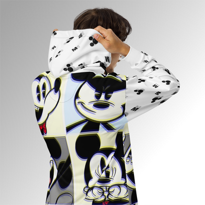 Mickey-Mouse and Minnie-Mouse Designer Zip Hoodie | Eco-Friendly