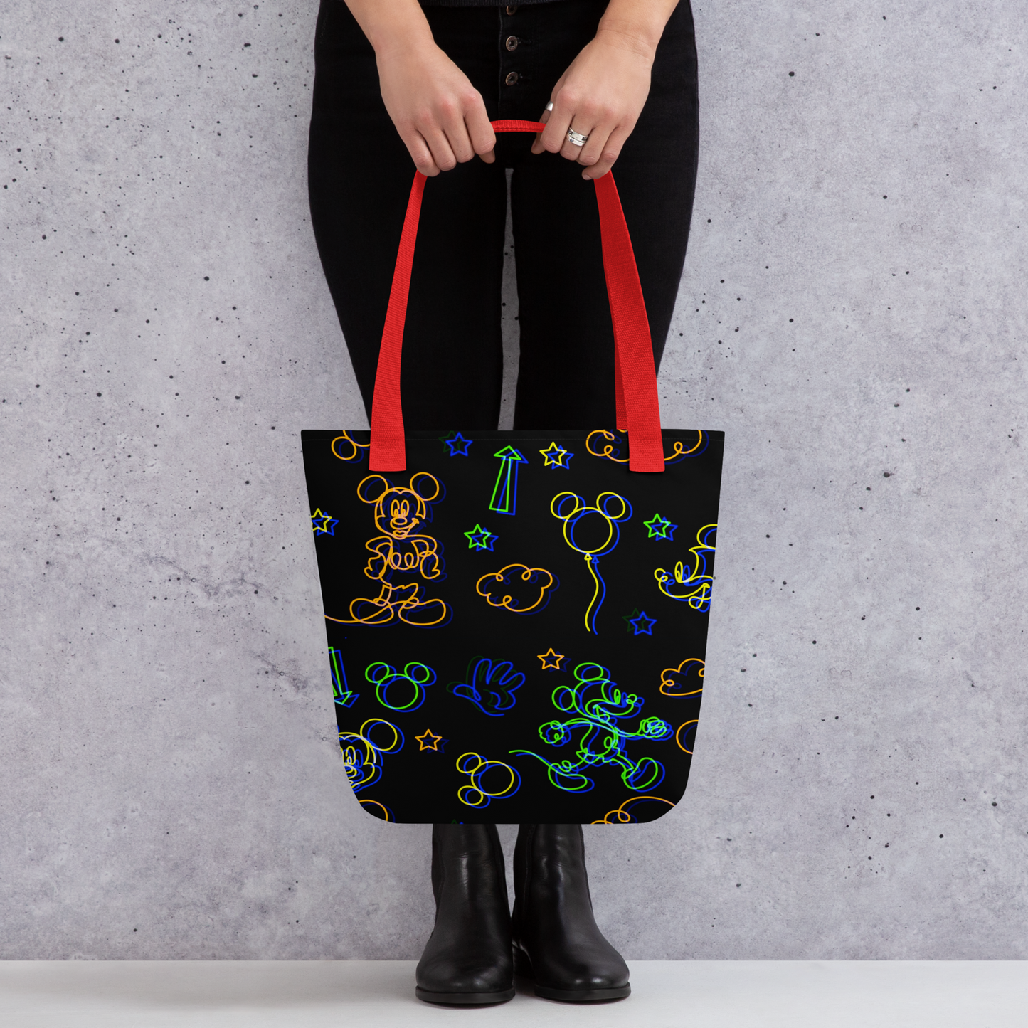 Designer Mickey-Mouse Tote Bag | Available in Multiple Colors