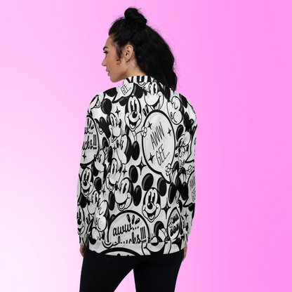 Designer Mickey-Mouse and Minnie-Mouse Bomber Jacket | Unisex