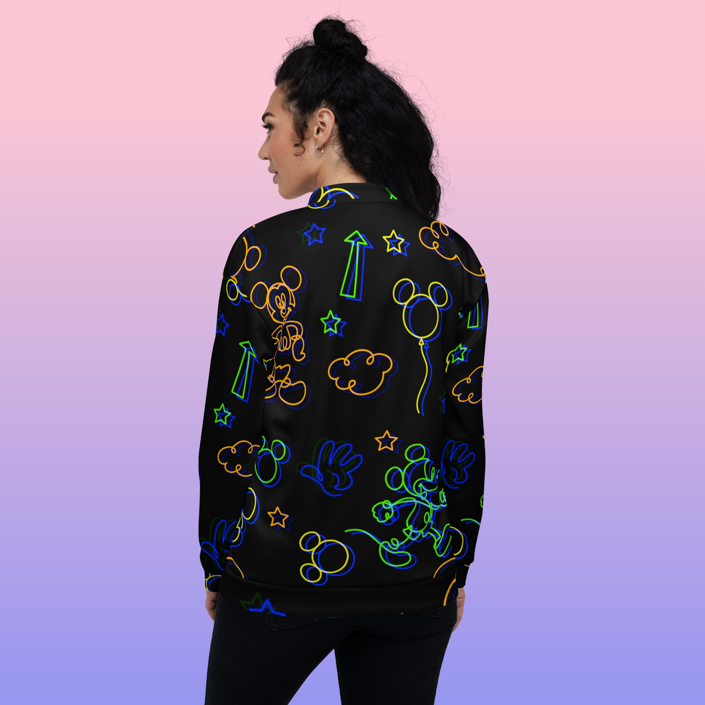 Designer Mickey-Mouse Bomber Jacket | Unisex