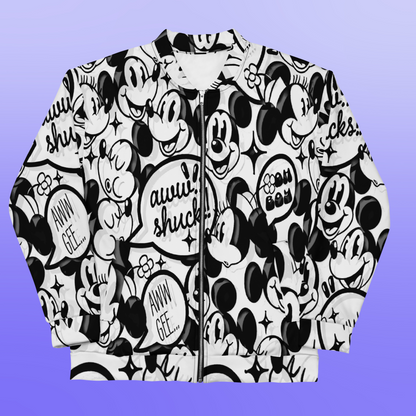 Designer Mickey-Mouse and Minnie-Mouse Bomber Jacket | Unisex