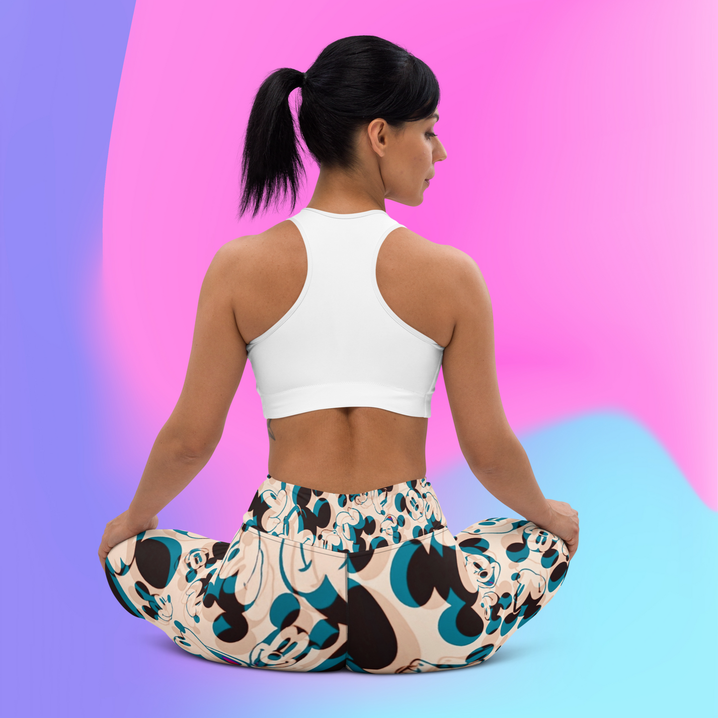 Designer Mickey-Mouse Yoga Leggings