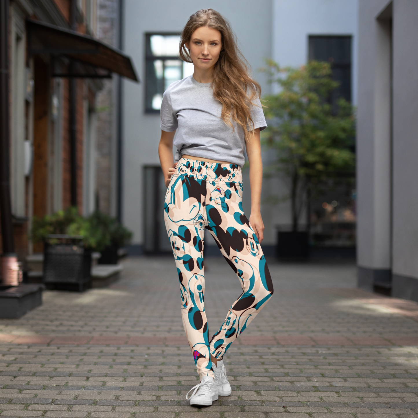 Designer Mickey-Mouse Yoga Leggings