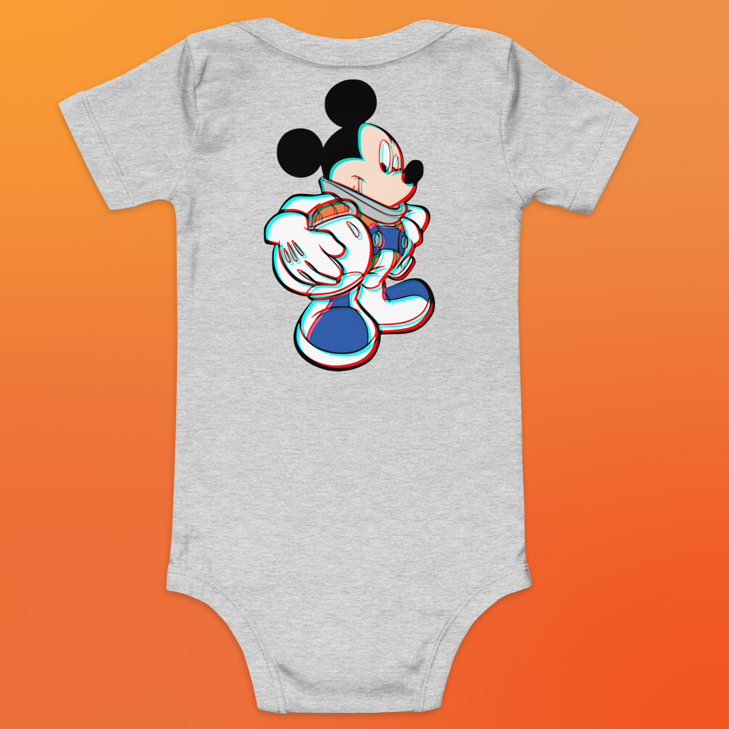 Designer Mickey-Mouse Baby Short Sleeve One Piece | Available in Multiple Colors | Design on Front & Back