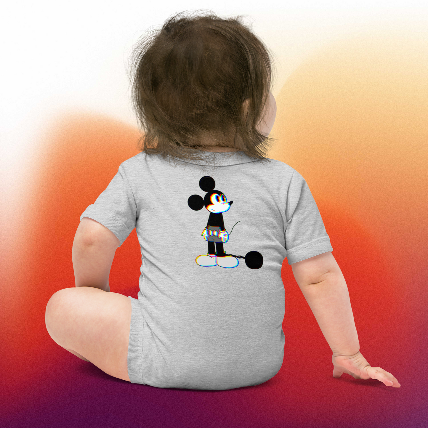 Designer Mickey-Mouse Baby Short Sleeve One Piece | Available in Multiple Colors | Design on Front & Back