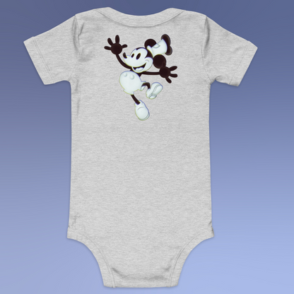 Designer Mickey-Mouse Baby Short Sleeve One Piece | Available in Multiple Colors | Design on Front & Back