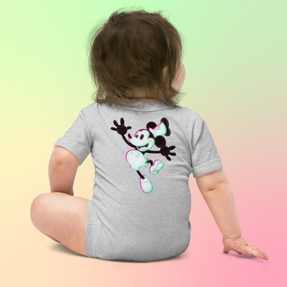 Designer 3D Mickey-Mouse Baby Short Sleeve One Piece | Available in Multiple Colors | Design on Front & Back