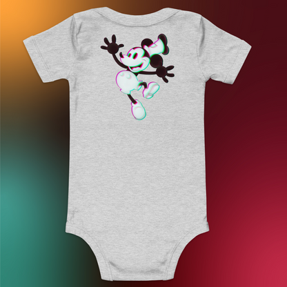 Designer 3D Mickey-Mouse Baby Short Sleeve One Piece | Available in Multiple Colors | Design on Front & Back