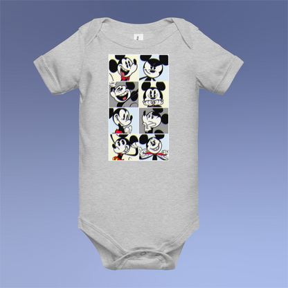 Designer Mickey-Mouse Baby Short Sleeve One Piece | Available in Multiple Colors