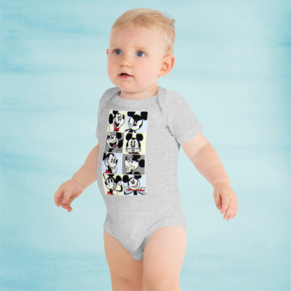 Designer Mickey-Mouse Baby Short Sleeve One Piece | Available in Multiple Colors