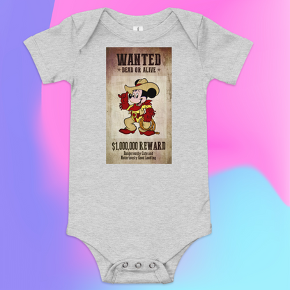 Designer Mickey-Mouse Baby Short Sleeve One Piece | Available in Multiple Colors | Design on Front & Back