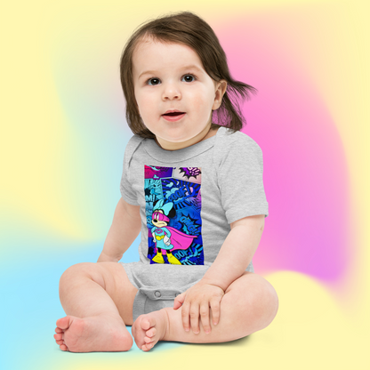 Designer Minnie-Mouse Baby Short Sleeve One Piece | Available in Multiple Colors | Design on Front & Back