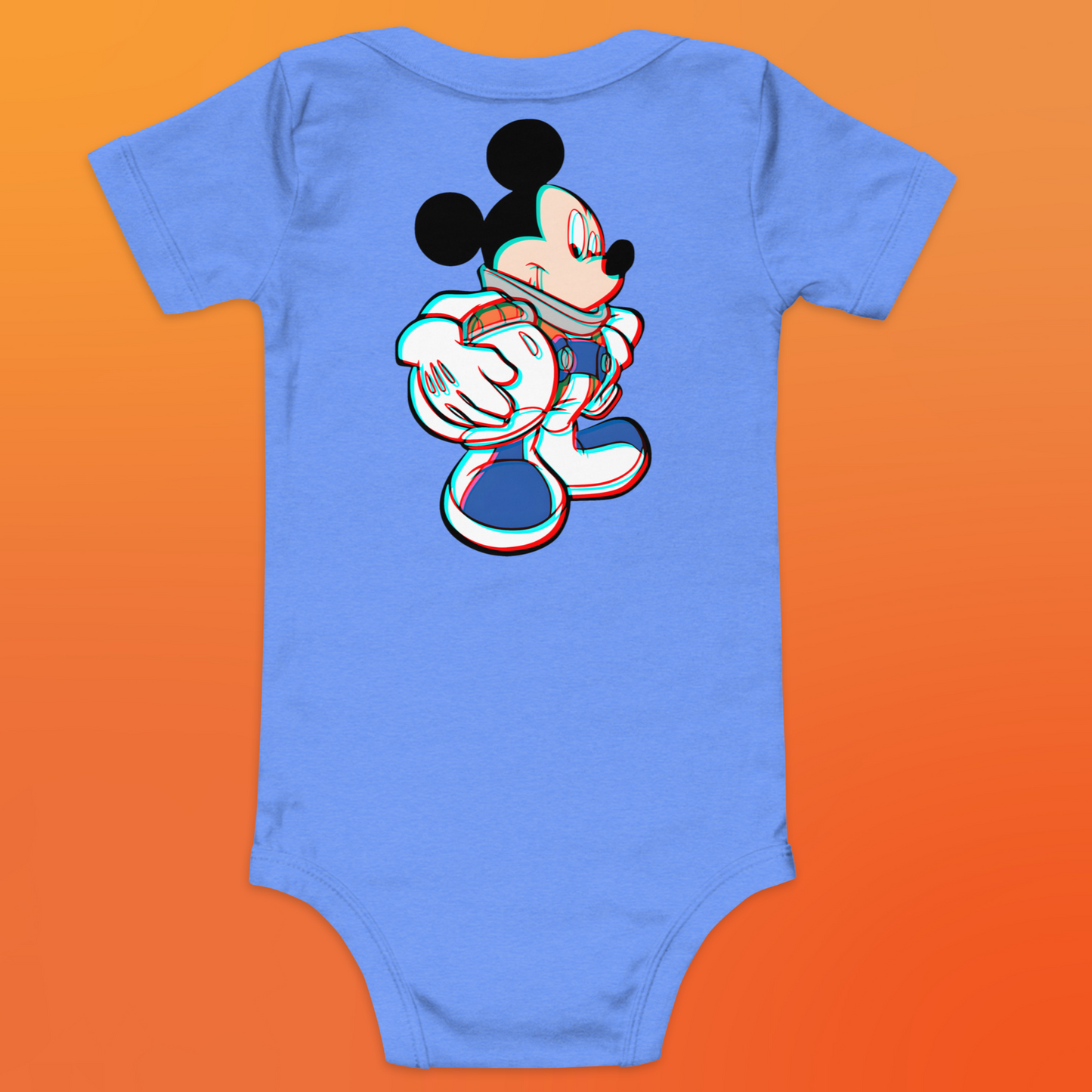 Designer Mickey-Mouse Baby Short Sleeve One Piece | Available in Multiple Colors | Design on Front & Back