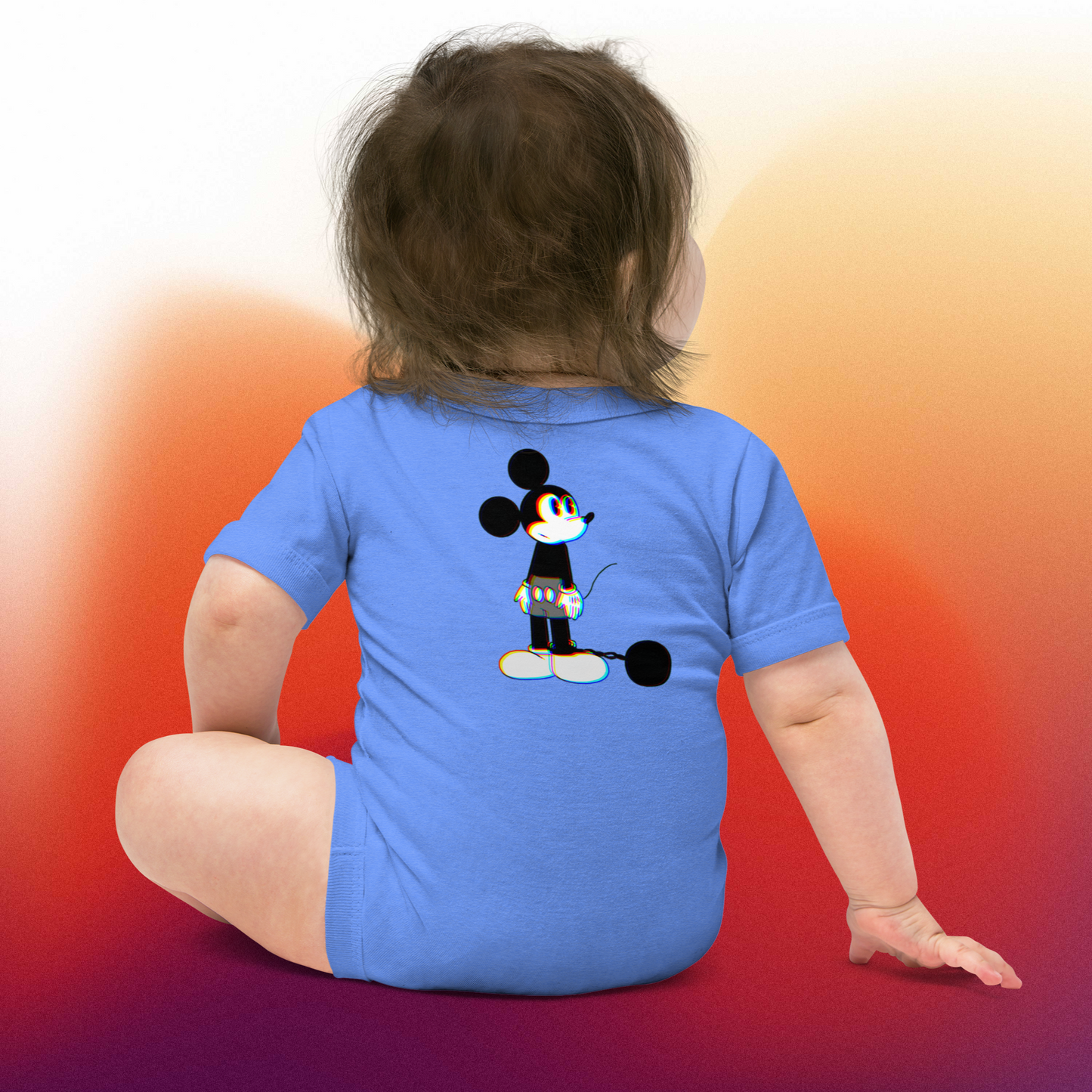 Designer Mickey-Mouse Baby Short Sleeve One Piece | Available in Multiple Colors | Design on Front & Back