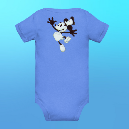 Designer Mickey-Mouse Baby Short Sleeve One Piece | Available in Multiple Colors | Design on Front & Back