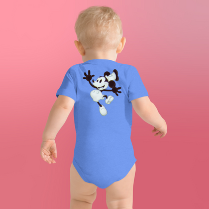 Designer Mickey-Mouse Baby Short Sleeve One Piece | Available in Multiple Colors | Design on Front & Back