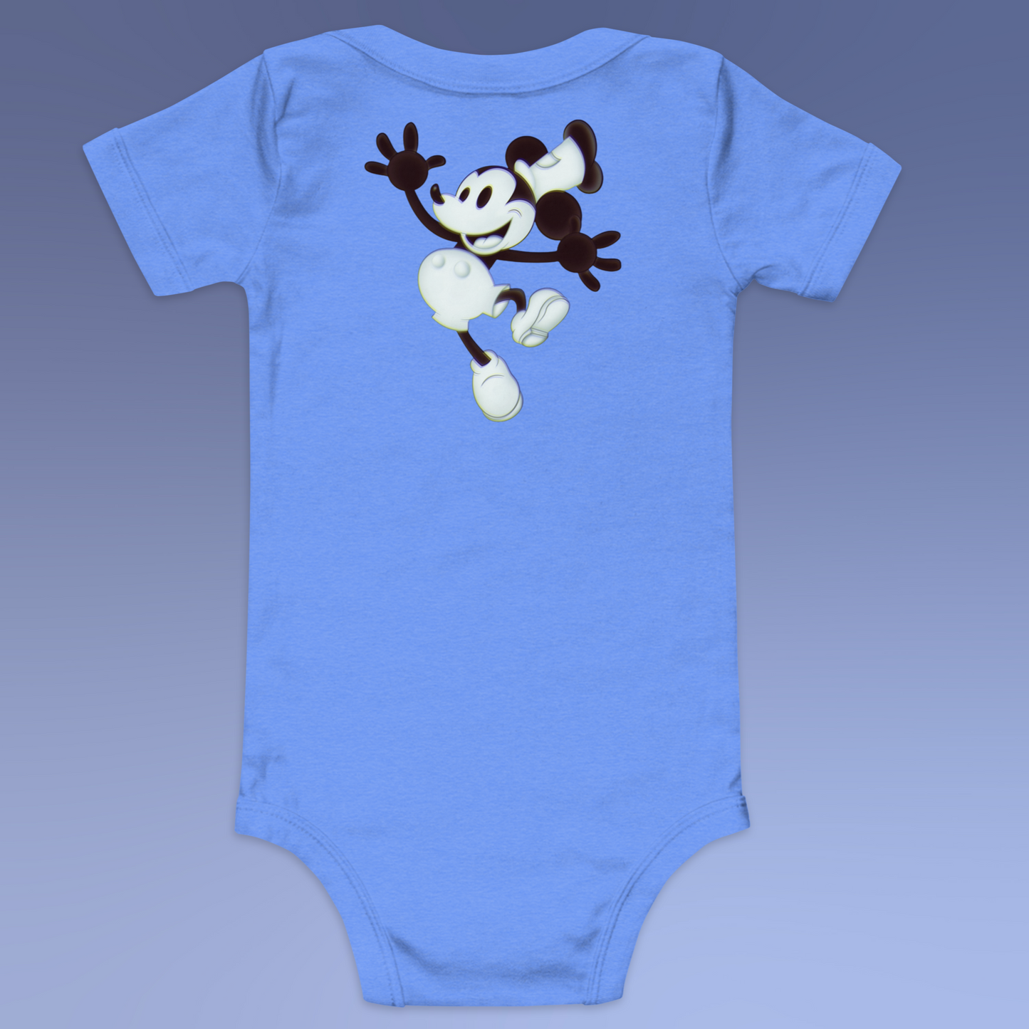 Designer Mickey-Mouse Baby Short Sleeve One Piece | Available in Multiple Colors | Design on Front & Back