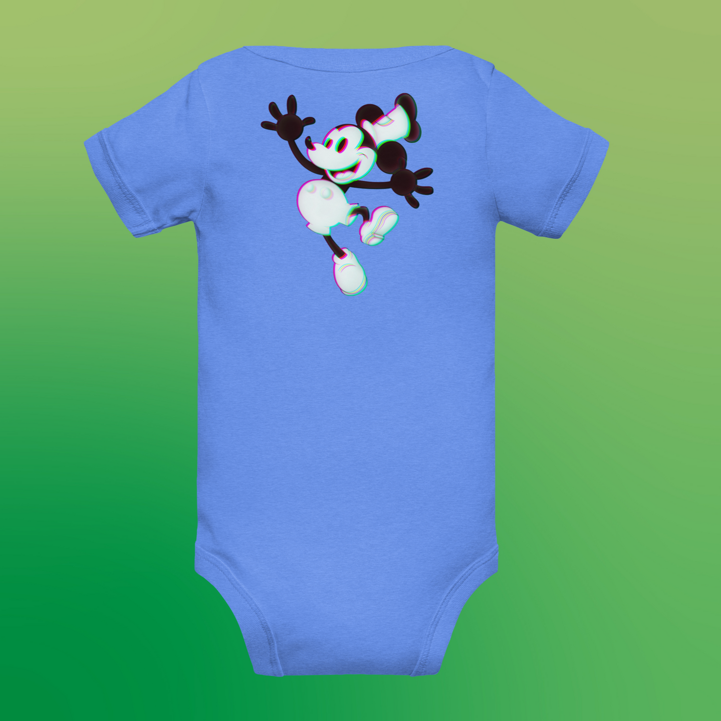 Designer 3D Mickey-Mouse Baby Short Sleeve One Piece | Available in Multiple Colors | Design on Front & Back