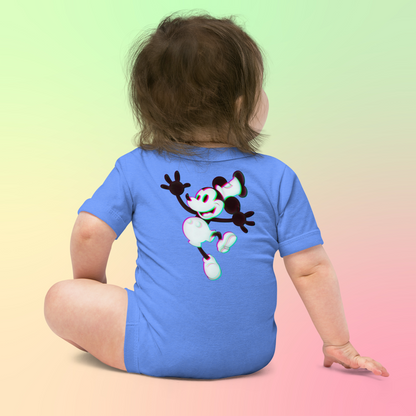 Designer 3D Mickey-Mouse Baby Short Sleeve One Piece | Available in Multiple Colors | Design on Front & Back