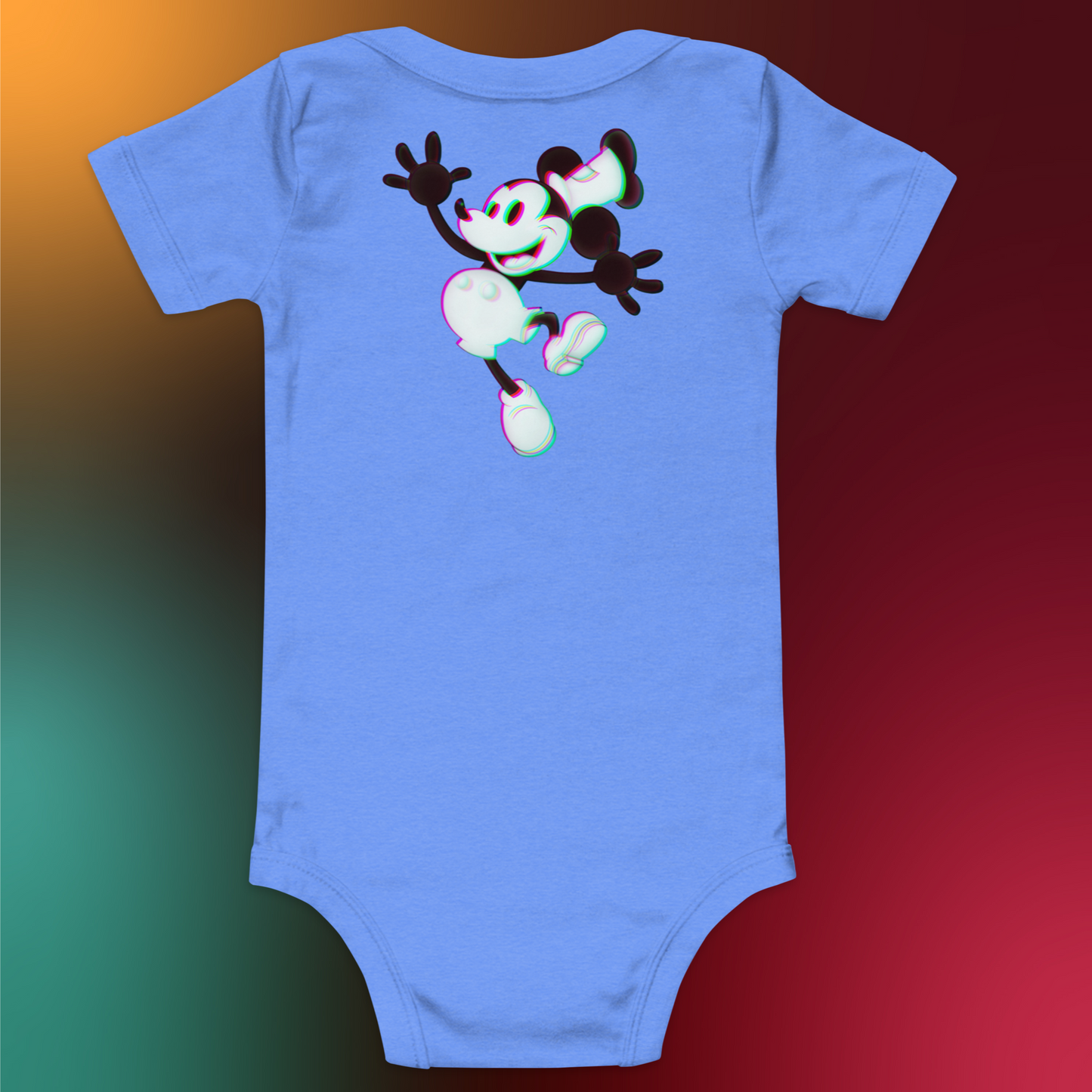 Designer 3D Mickey-Mouse Baby Short Sleeve One Piece | Available in Multiple Colors | Design on Front & Back