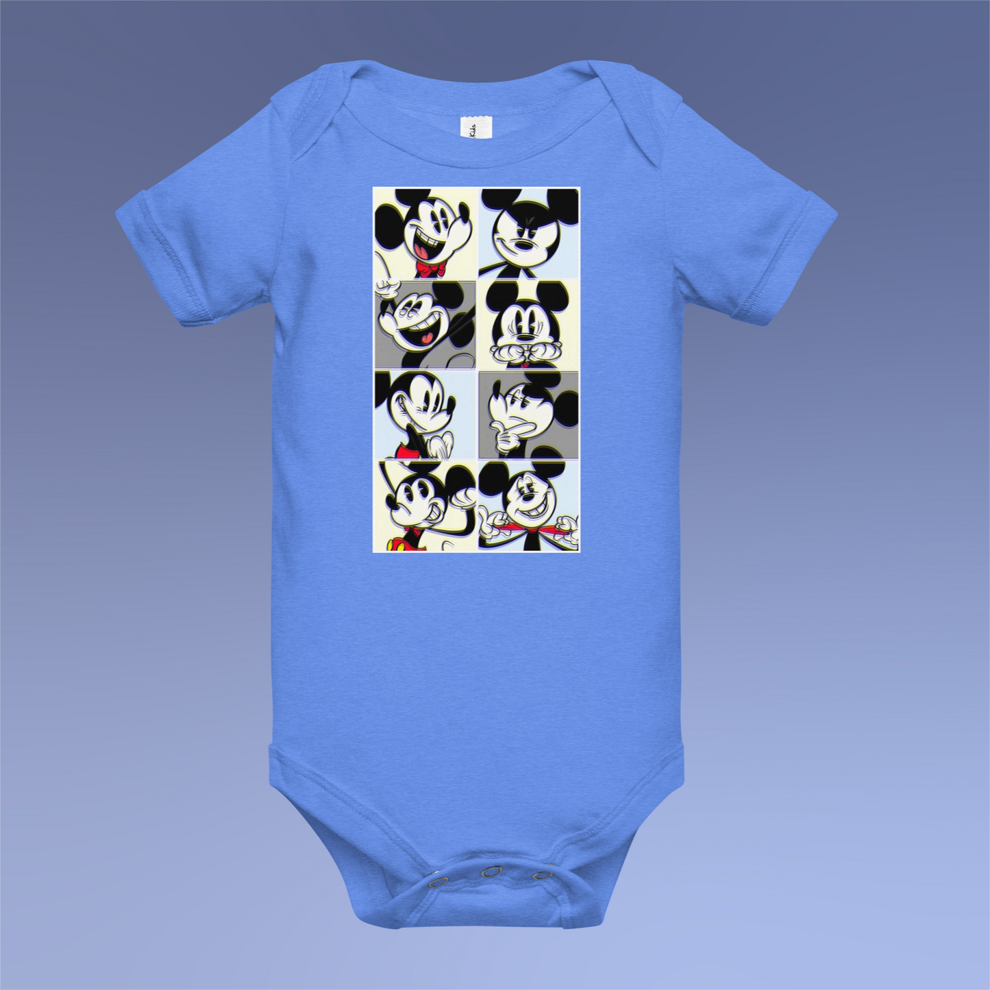 Designer Mickey-Mouse Baby Short Sleeve One Piece | Available in Multiple Colors