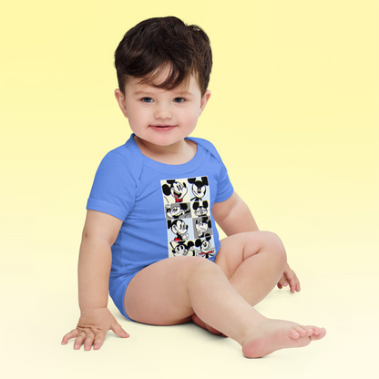 Designer Mickey-Mouse Baby Short Sleeve One Piece | Available in Multiple Colors