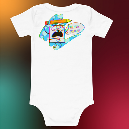 Designer Mickey-Mouse and Doodlebob Baby Short Sleeve One Piece | Available in Multiple Colors | Design on Front & Back