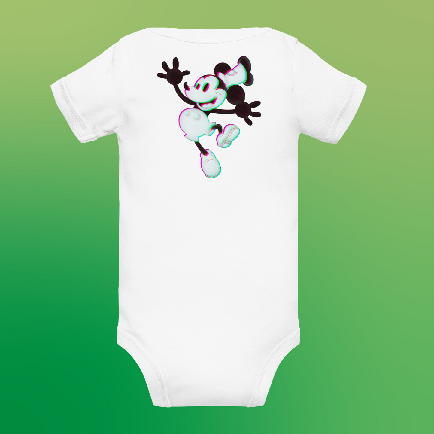 Designer 3D Mickey-Mouse Baby Short Sleeve One Piece | Available in Multiple Colors | Design on Front & Back