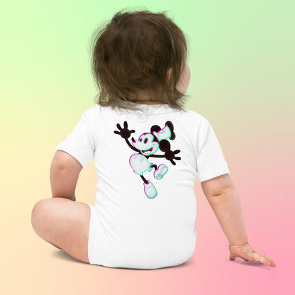 Designer 3D Mickey-Mouse Baby Short Sleeve One Piece | Available in Multiple Colors | Design on Front & Back