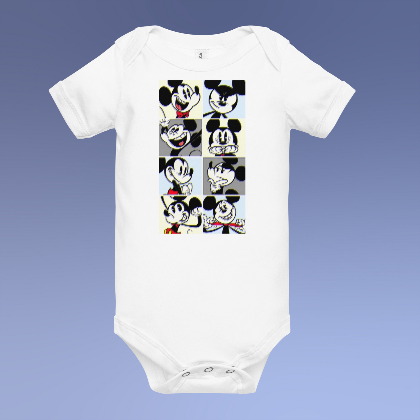 Designer Mickey-Mouse Baby Short Sleeve One Piece | Available in Multiple Colors