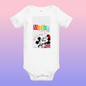 Designer Mickey-Mouse and Minnie-Mouse Baby Short Sleeve One Piece | Available in Multiple Colors | Design on Front & Back