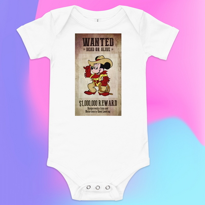 Designer Mickey-Mouse Baby Short Sleeve One Piece | Available in Multiple Colors | Design on Front & Back