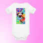 Designer 3D Minnie-Mouse Baby Short Sleeve One Piece | Available in Multiple Colors | Design on Front & Back