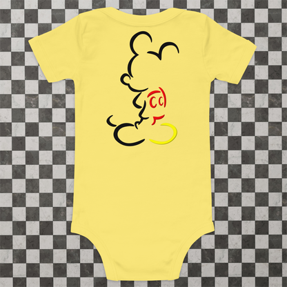 Designer Mickey-Mouse Baby Short Sleeve One Piece | Front & Back Design | Available in Multiple Colors