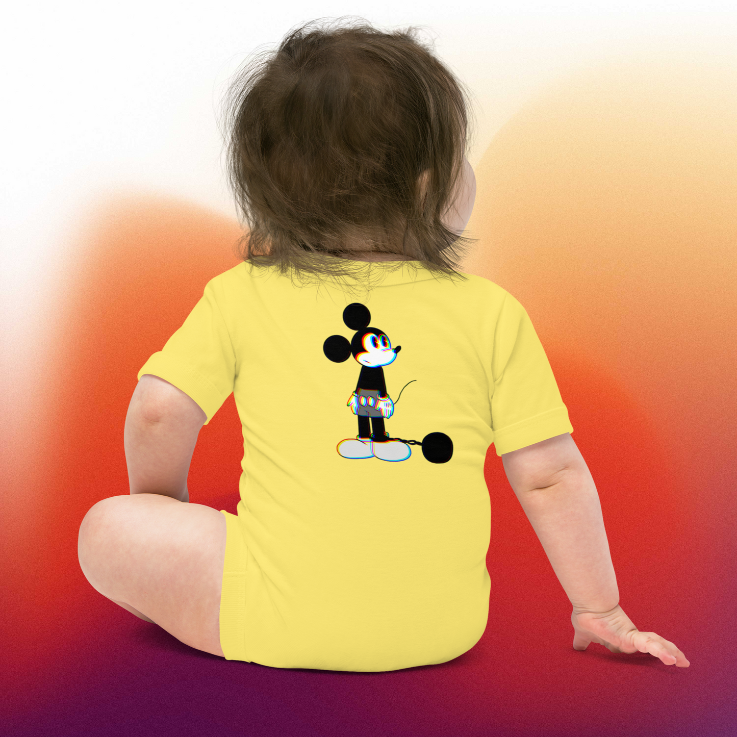 Designer Mickey-Mouse Baby Short Sleeve One Piece | Available in Multiple Colors | Design on Front & Back