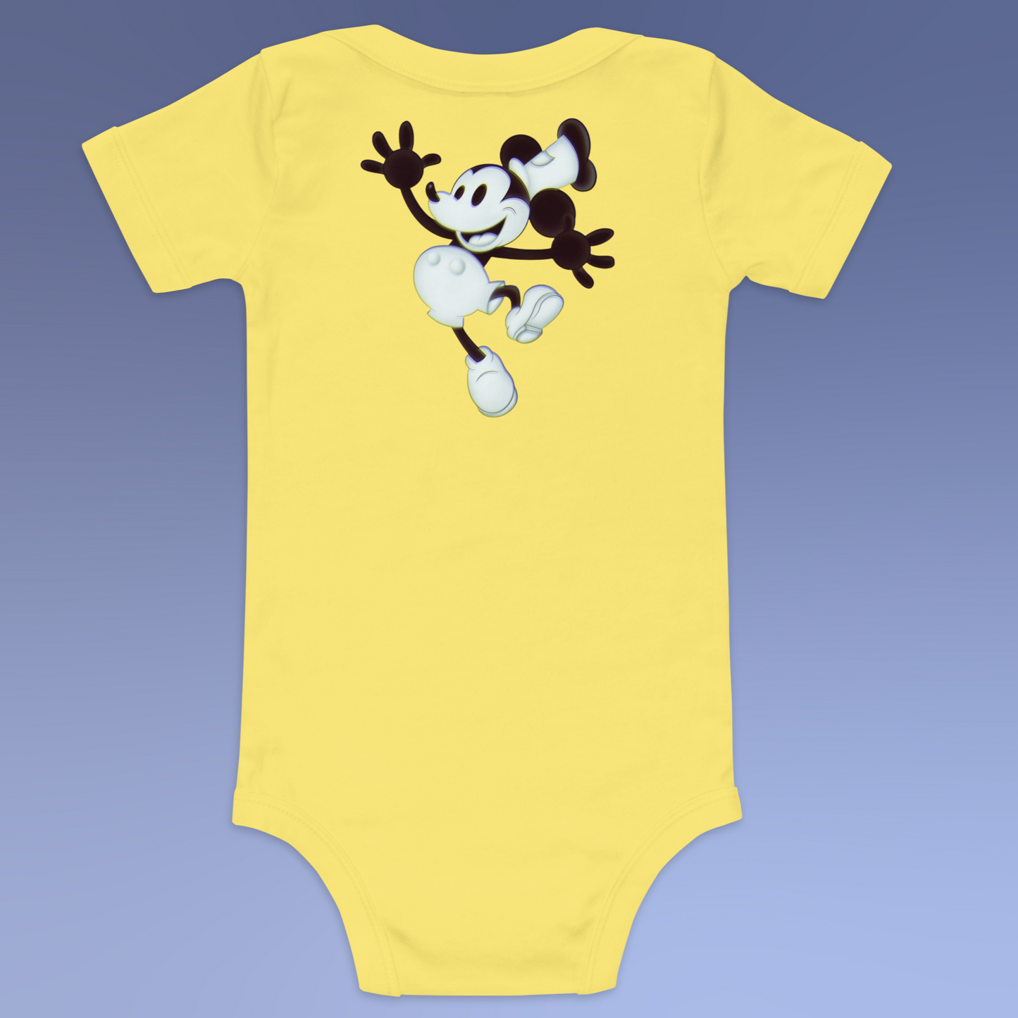 Designer Mickey-Mouse Baby Short Sleeve One Piece | Available in Multiple Colors | Design on Front & Back