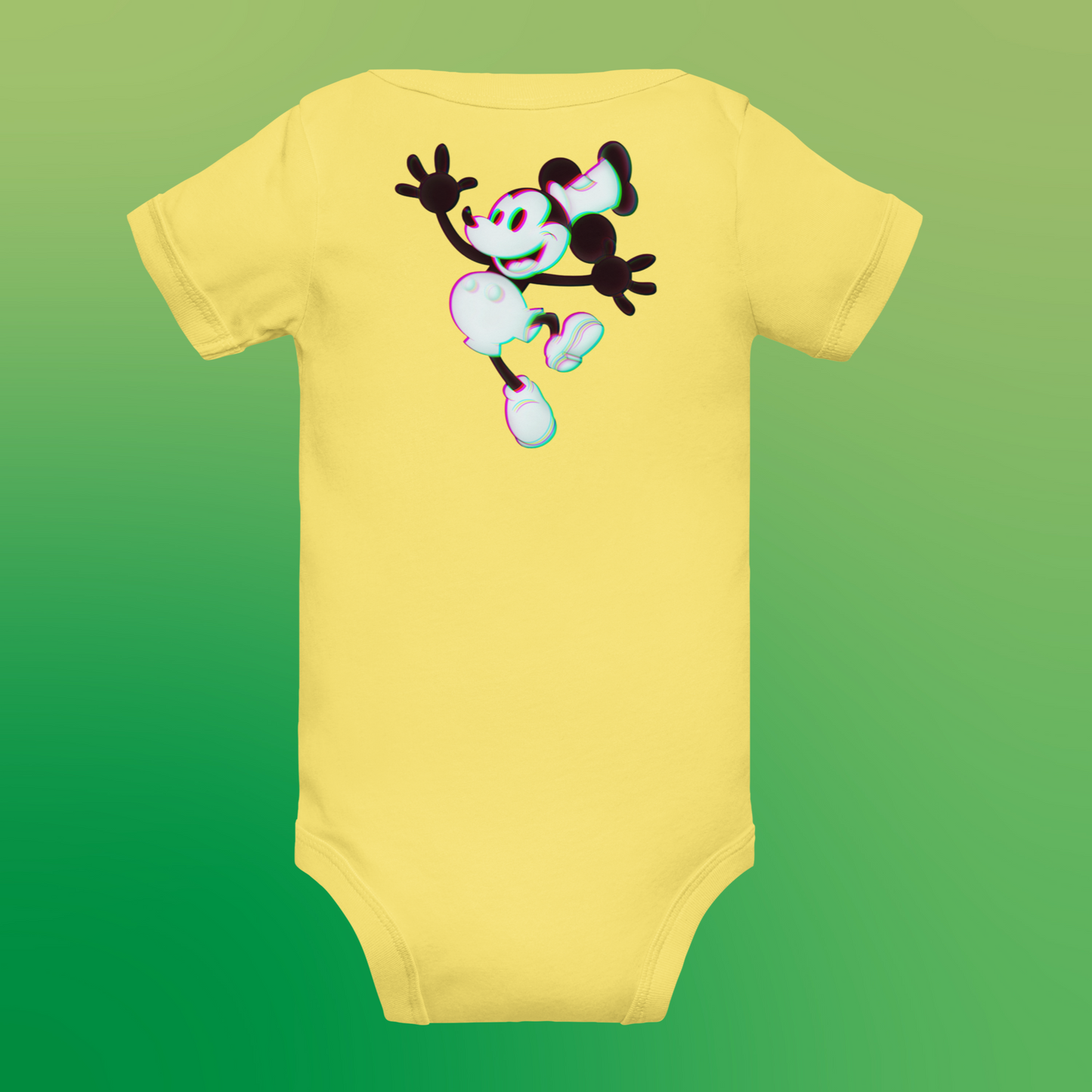 Designer 3D Mickey-Mouse Baby Short Sleeve One Piece | Available in Multiple Colors | Design on Front & Back