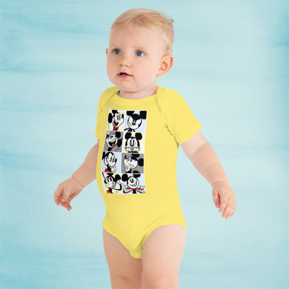 Designer Mickey-Mouse Baby Short Sleeve One Piece | Available in Multiple Colors