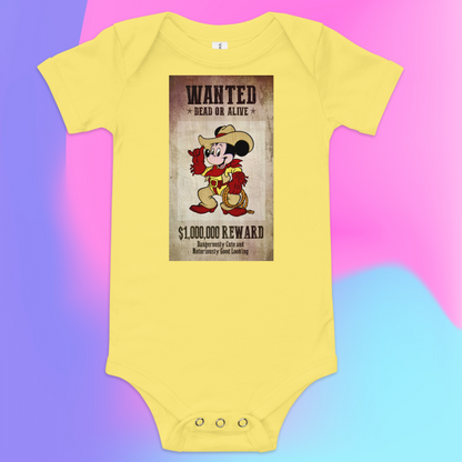 Designer Mickey-Mouse Baby Short Sleeve One Piece | Available in Multiple Colors | Design on Front & Back